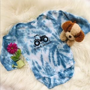 Tie Dye Long Sleeve Baby Onesie